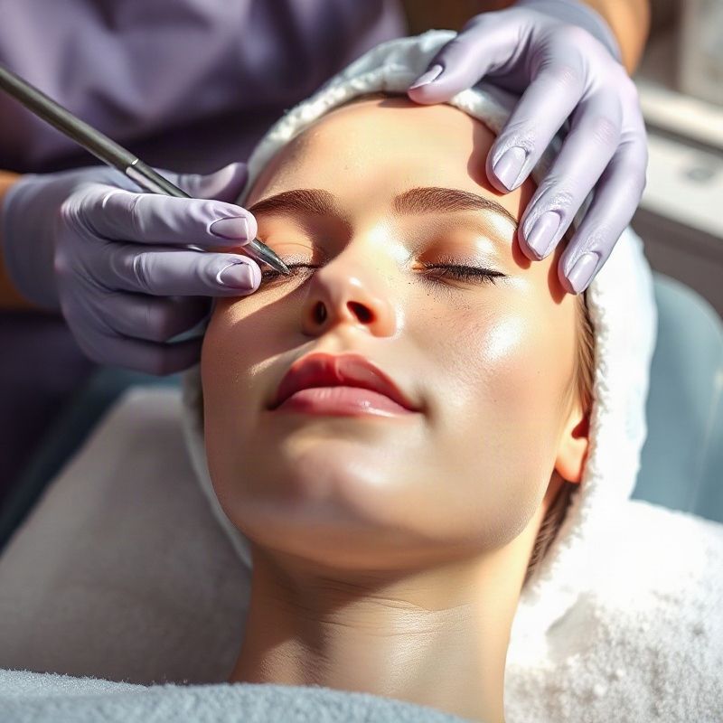 Professionelle Gesichtsbehandlung im Boutique-Salon